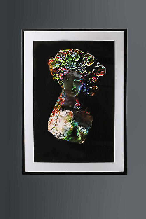 Фоторабота "Образ", Eleni Vassili, бумага, стекло, паспарту, Франция, 2021
