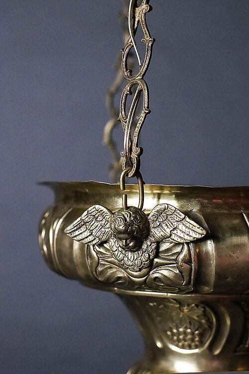 Светильник (лампада), "Паскаль", латунь, Франция, рубеж XVIII-XIX вв.