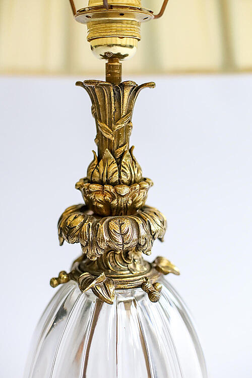 Лампа настольная "Cavaler", хрусталь BACCARAT, бронза, Франция, вторая половина XIX века