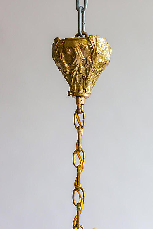 Люстра старинная "Мари", хрусталь, бронза, Франция, начало XX века