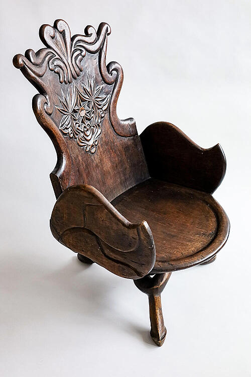 Кресло "Трон", резьба, Африка, середина XX века