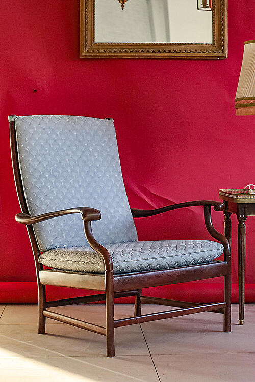 Кресло "Мишель", гнутая древесина, текстиль, Франция, начало XX века