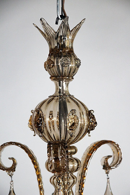 Люстра, муранское стекло, Италия, середина XX века