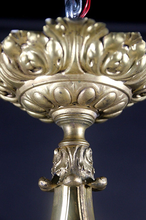 Люстра "Золя", бронза, стекло, Франция, рубеж XIX- XХ века