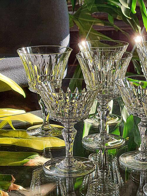 Бокалы для вина "Buckingham", BACCARAT, хрусталь, первая половина XX века 