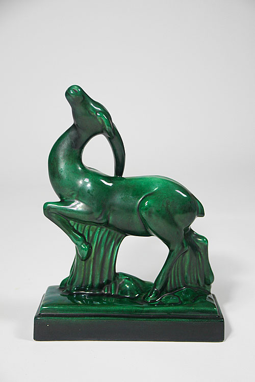 Скульптурная композиция "Газель", керамика, Франция, 1930-е гг.