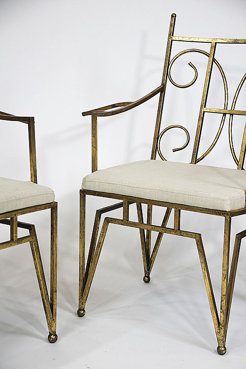 Парные кресла "Du Plantier", дизайнер Marc du Plantier, металл, Франция, 1930-1940 гг.