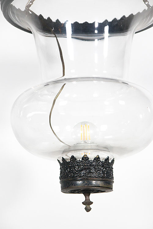 Светильник подвесной "Минц"  металл, стекло, Франция, рубеж XIX-XX вв.