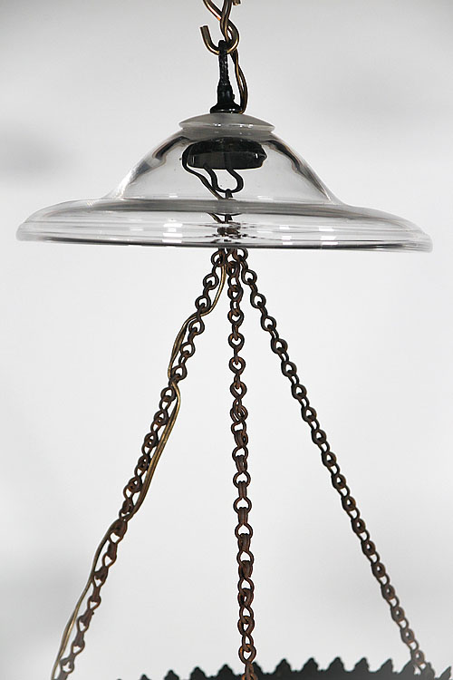 Светильник подвесной "Минц"  металл, стекло, Франция, рубеж XIX-XX вв.