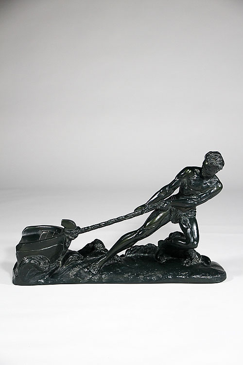 Скульптурная композиция "Тягач", гипс, Франция, 1930-е гг.