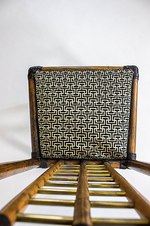 Комплект из шести стульев "Экзотик", бамбук, латунь, Франция, 1960-е гг.