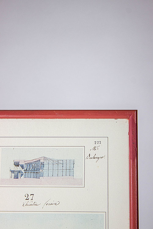Планы архитектурных сооружений "Эколь" 1824 и 1899 гг., бумага, Франция, начало XX века