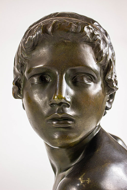 Скульптурная композиция "Юный Ахилл", автор Констан Ру, Франция, первая половина XX века