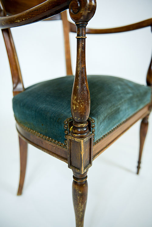 Комплект из стульев и кресел "Брамелл", стиль Регентства, Франция, рубеж XIX-XX вв