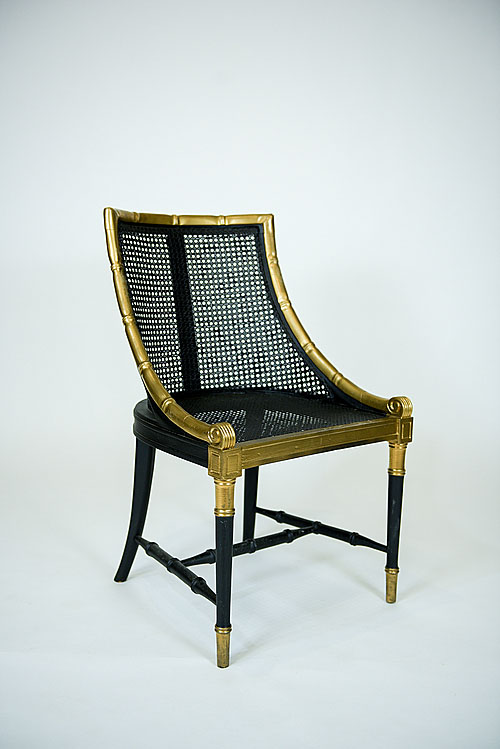 Кресло "Контрэр", стиль Hollywood regency, дерево, середина XX века