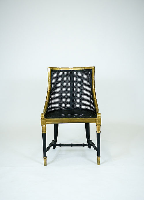 Кресло "Контрэр", стиль Hollywood regency, дерево, середина XX века