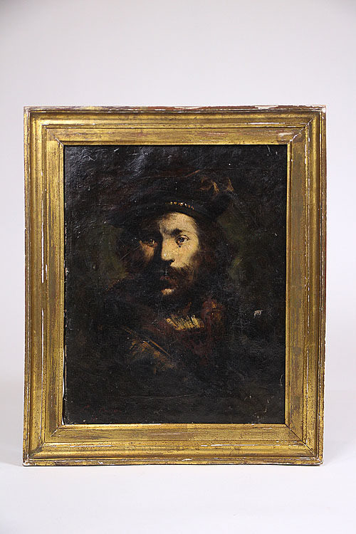 Картина "мужской портрет", масло, Франция, конец XIX века