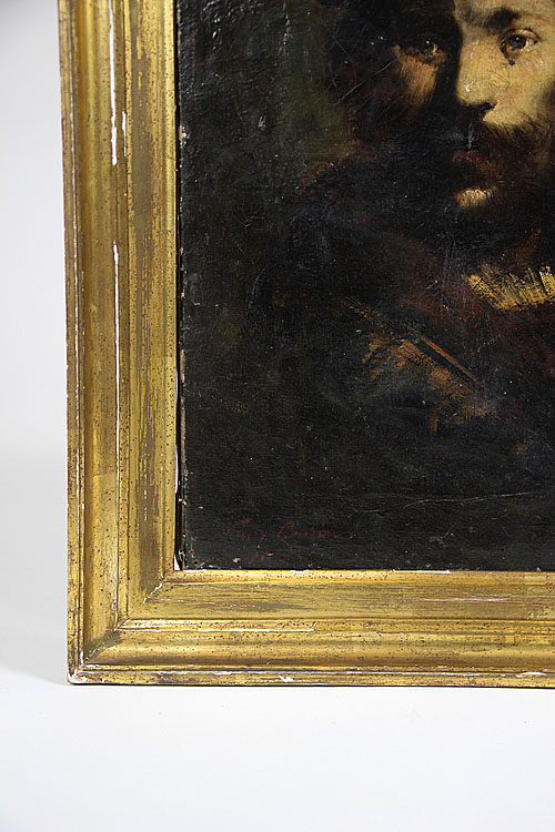 Картина "мужской портрет", масло, Франция, конец XIX века