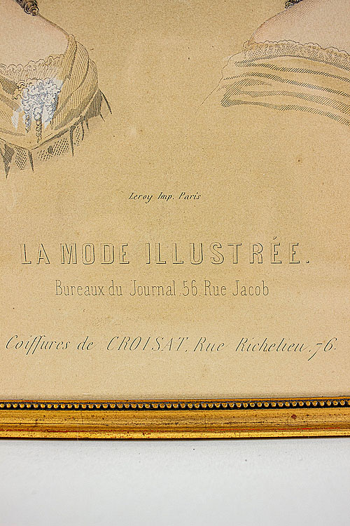 Иллюстрация журнальная "Парикмахерское дело",  бумага, Франция, Париж, 1864 год