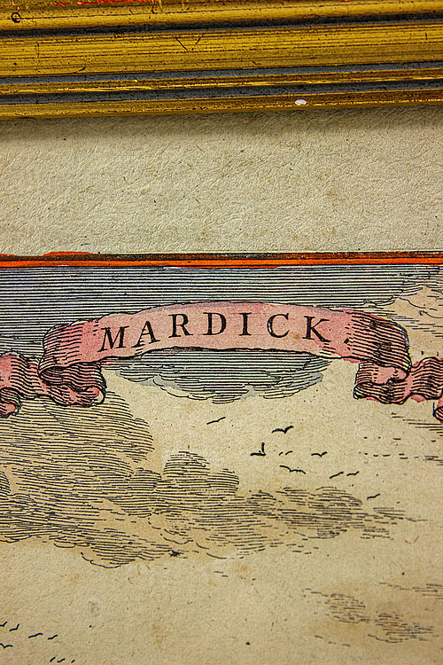 Гравюра "Mardick", Франция, рубеж XIX -XX  века
