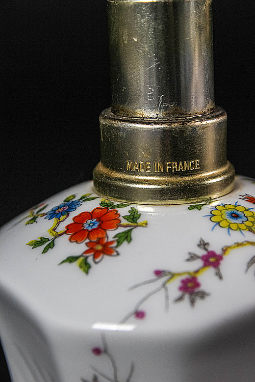 Лампа Берже "Фиори", "Giraud", лиможский фарфор, Франция, середина XX века