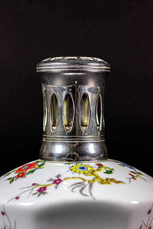 Лампа Берже "Фиори", "Giraud", лиможский фарфор, Франция, середина XX века