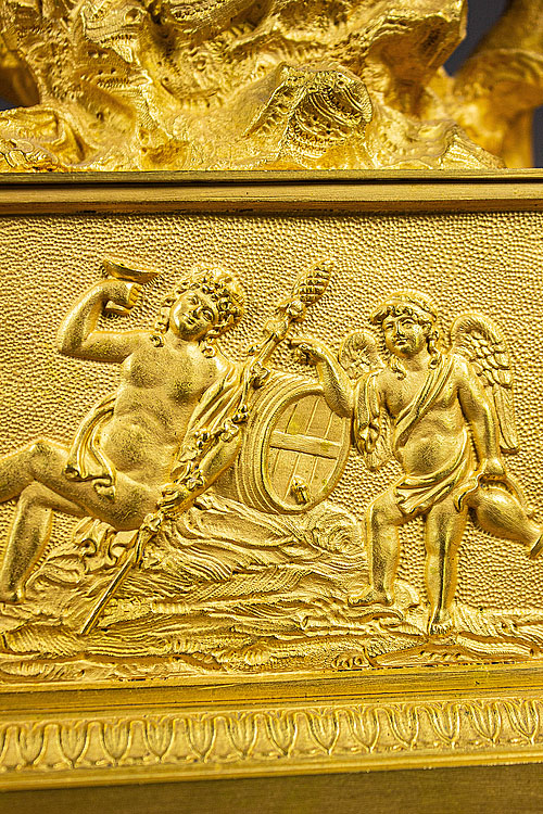 Часы настольные "Дионис в Афинах", бронза, латунь, Франция, середина XIX века