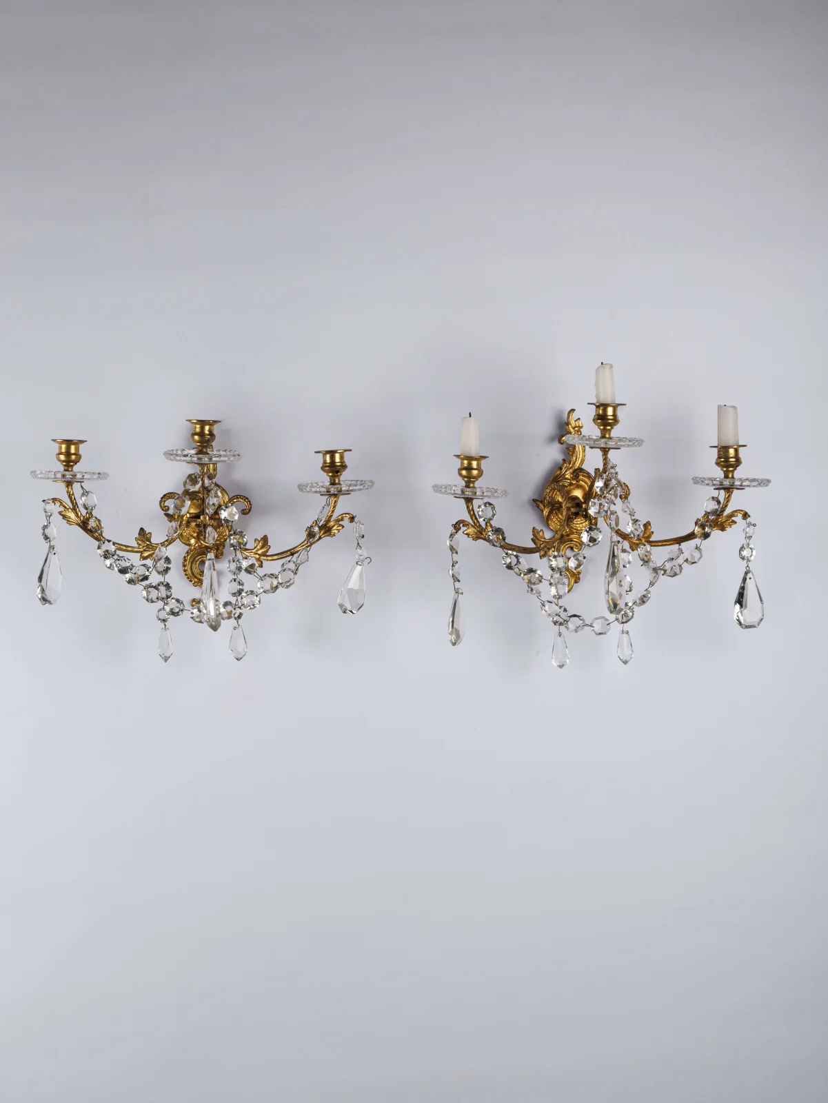 Парные бра-подсвечники «Lumière de Baccarat»