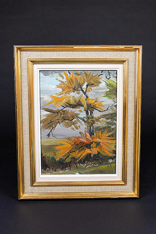 Картина "Осень", автор Vidberg, холст, масло, середина XX века