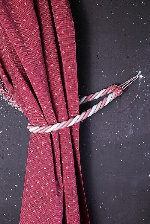 Подхваты для штор "Элизе", текстиль, Франция, вторая половина XX века | розовые