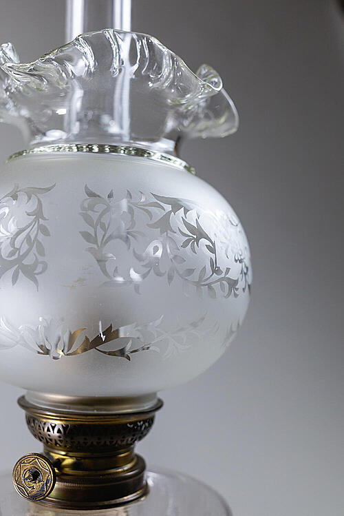 Лампы керосиновые "Джеральдин", бронза, хрусталь, Франция, вторая половина XIX века