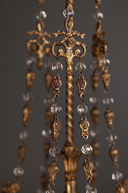 Люстра "Маркиз", бронза, хрусталь, Франция, вторая половина XIX века.