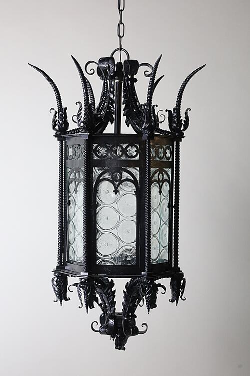 Фонарь старинный "Кёльн", металл, оригинальное стекло, Франция, вторая половина XX века.