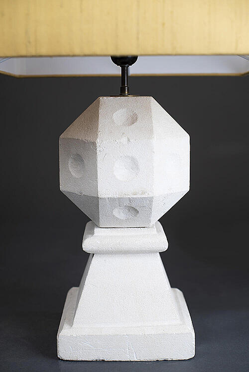 Лампы парные "Конкрит", камень, Франция, середина XX века.